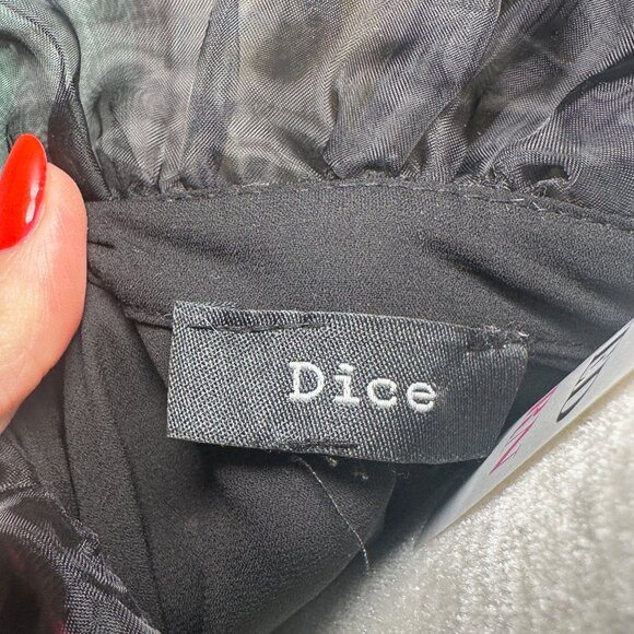 RUFFLE COLLAR & CUFFS FRONT TIE BUTTON DOWN SHEER LONG SLEEVE BLOUSE - Picture 10 of 11